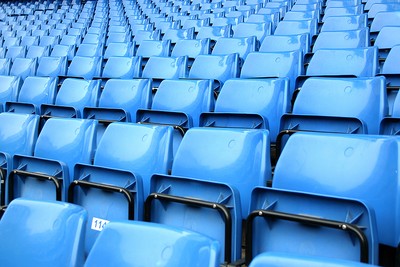 Blue Football Stadium Seats